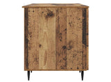Desk with Shelf Old Wood 142.5 x 50 x 75 cm Engineered Wood 3414592