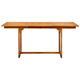 Garden Dining Table x80x75 cm Solid Acacia Wood 316568