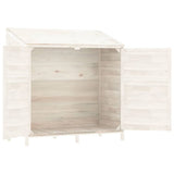 152183 Garden Shed White 102x52x112 cm Solid Wood Fir