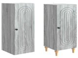 Cabinet Set 2 pcs Grey Sonoma Engineered Wood 3416454