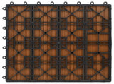 Decking Tile 22 pcs Teak 30 x 30 cm WPC 3444832
