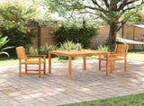 Garden Dining Set 3 pcs Brown Solid Acacia Wood 3375684
