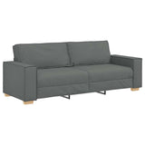 Sofa Set with Cushion 3 pcs Grey 220 x 78 x 84 cm Fabric 3324610