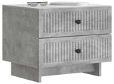 Bedside Cabinet 2 pcs Concrete Grey 43 x 34.5 x 47.5 cm 893842