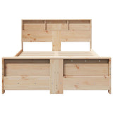 Bed Frame with Headboard Brown 140 x 190 cm Engineered Wood 877239