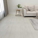 Self-adhesive Flooring Planks 55 pcs PVC 5.11 m Cream 324656
