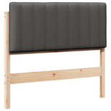 Upholstered Headboard with Headboard Brown and Dark Grey 100 cm 880194