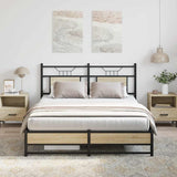 Bed Frame without Mattress Sonoma Oak 137x190 cm Engineered Wood 4106961