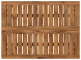Garden Bar Table Natural and White 60 x 60.5 x 105 cm 901332