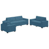 Sofa 3 pcs Blue Velvet 3324648