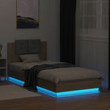 Bed Frame with LED Sonoma Oak 80 x 200 cm Engineered Wood 3429662
