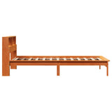 Bookcase Bed without Mattress Wax Brown 90x200 cm Solid Wood Pine 855722
