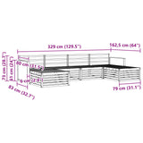 Sofa Sets 6 pcs Solid Acacia Wood 3383687