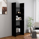 Book Cabinet Black 60x35x180 cm Engineered Wood 803408