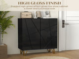Narrow Shoe Storage Cabinet with Soft-Close Hinges and Adjustable Shelves for 15-20 Pairs of Shoes, T3398P328268