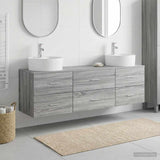 Bathroom Cabinet Set 3 pcs Grey Sonoma 62.5 x 44.5 x 50 cm 3405872