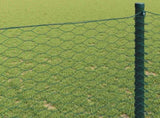Hexagon Fence Green 1.2 x 10 m PVC 42005352