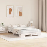 Bed Frame White 120 x 190 cm Solid Pine Wood 872873
