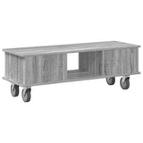 TV Stand Grey Sonoma 100 x 35 x 35 cm Engineered Wood 891037