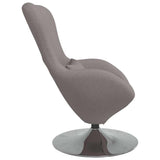 Egg Chair Taupe 63 x 73 x 90 cm Fabric 42002741