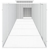 Chicken Cage Grey 600x91x100 cm Galvanised Steel 3106463