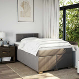Box Spring Bed with Mattress Taupe 120x190 cm Fabric 3285831