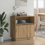 LED Sideboard Artisan Oak 71 x 34.5 x 75 cm Engineered Wood 869657
