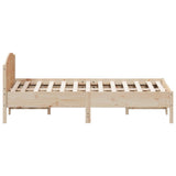 Bed Frame without Mattress 120x190 cm Small Double Solid Wood Pine 842610