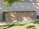 Log Holder Green 300x45x100 cm Galvanised Steel 364546