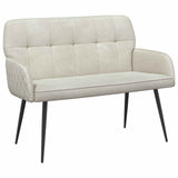 2 Seater Sofa with Metal Legs 2-Seater Cream Velvet 42051059