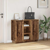 LED Sideboard Old Wood 90 x 32 x 75 cm Engineered Wood 869688