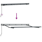 Retractable Awning Red 350 x 200 cm Fabric 3329748