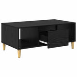 Coffee Table Black Oak 90 x 50 x 26.5 cm Engineered Wood 881167