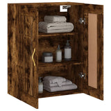 Wall Mounted Cabinet Smoked Oak 69.5x34x90 cm Engineered Wood 835015