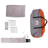 Family Tent Grey and Orange 10-Person 42017393