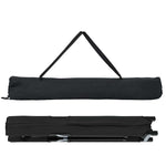Folding Camping Bed 2 pcs Black 206 x 76 x 74 cm Oxford fabric 42003169