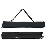 Folding Camping Bed 2 pcs Black 206 x 76 x 74 cm Oxford fabric 42003169