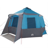 Cabin Tent 12-Person with Roof Blue and Grey 405 x 405 x 273 cm 42001099