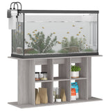 Aquarium Stand Grey Sonoma 120x40x60 cm Engineered Wood 833597