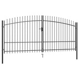 Double Door Fence Gate Woerden with Spear Top 400x224.5 cm 145741