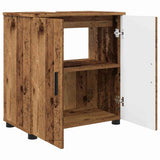 Bathroom Furniture Set 3 pcs Old Wood Engineered wood & Metal 3392961