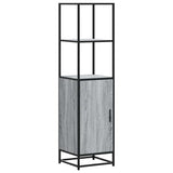 Highboard Grey Sonoma 35.5x35x139 cm Engineered Wood and Metal 849047