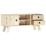 TV Cabinet 110x30x44 cm Solid Mango Wood 282869