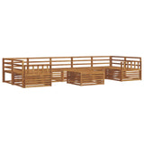 Outdoor Sofa Set 8 pcs Natural Solid Acacia Wood 3373169