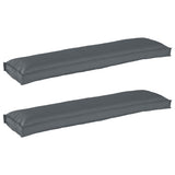 Pallet Cushion Set 2 pcs Anthracite 150 x 40 x 8 cm 42001708