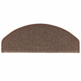 ZNTS Carpet Stair Treads 15 pcs Coffee Brown 65x24x4 cm 133888