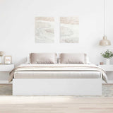 Bed Frame without Mattress White 200x200 cm 3203887
