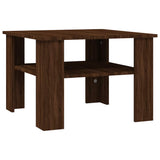 Coffee Table Brown Oak 60x60x42 cm Engineered Wood 815266