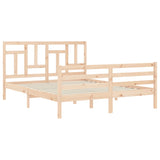 Bed Frame without Mattress 160x200 cm Solid Wood 3194971