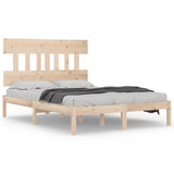 Bed Frame without Mattress 150x200 cm King Size Solid Wood 3104743